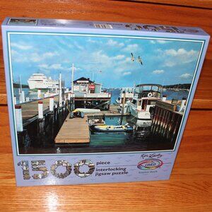3/$188❤️sealed 1991 Ken Keeley BAYLES DOCK 1500 pcs puzzle Ceaco Cue Bee Playtoy